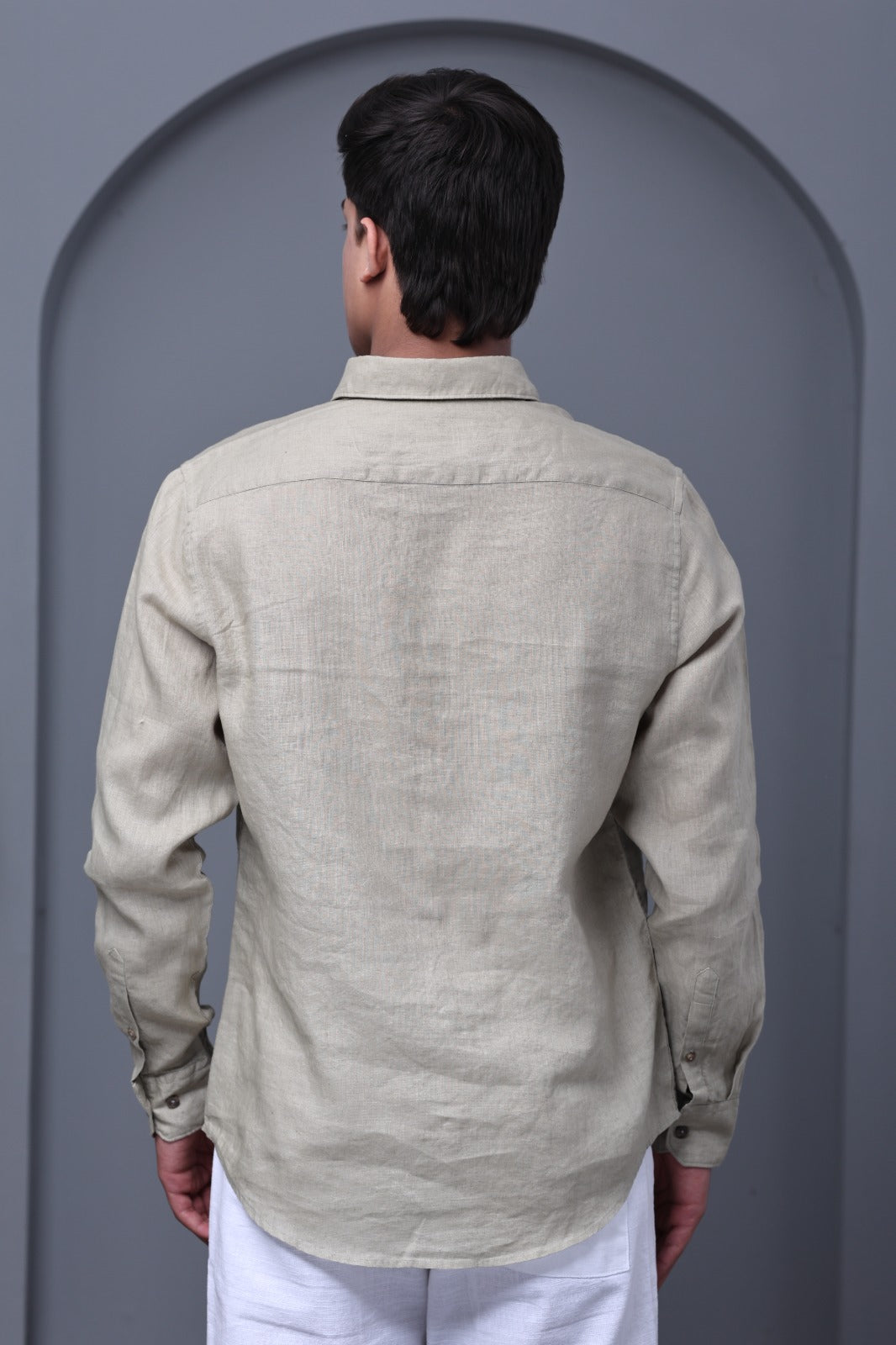 Sage Green 100% Pure Linen Shirt
