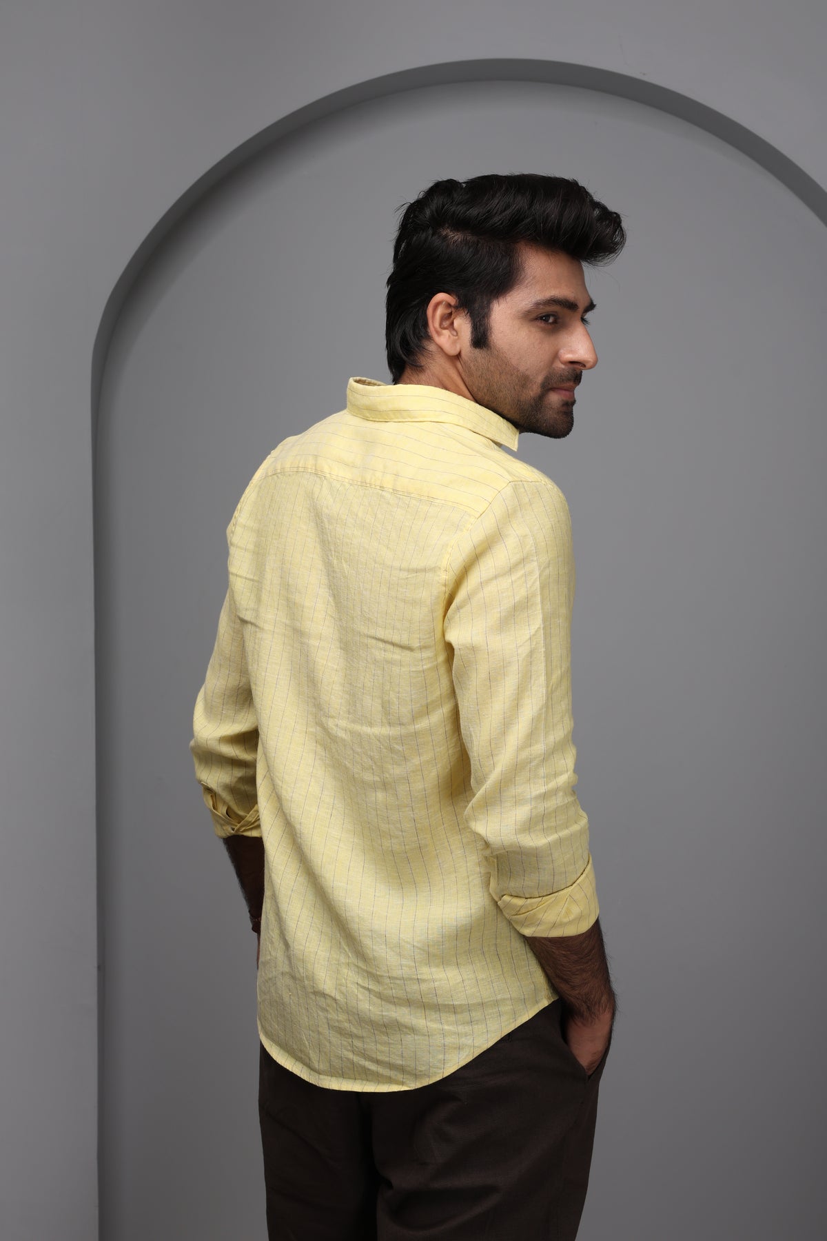 Buttercup Yellow 100% Pure Linen Shirt