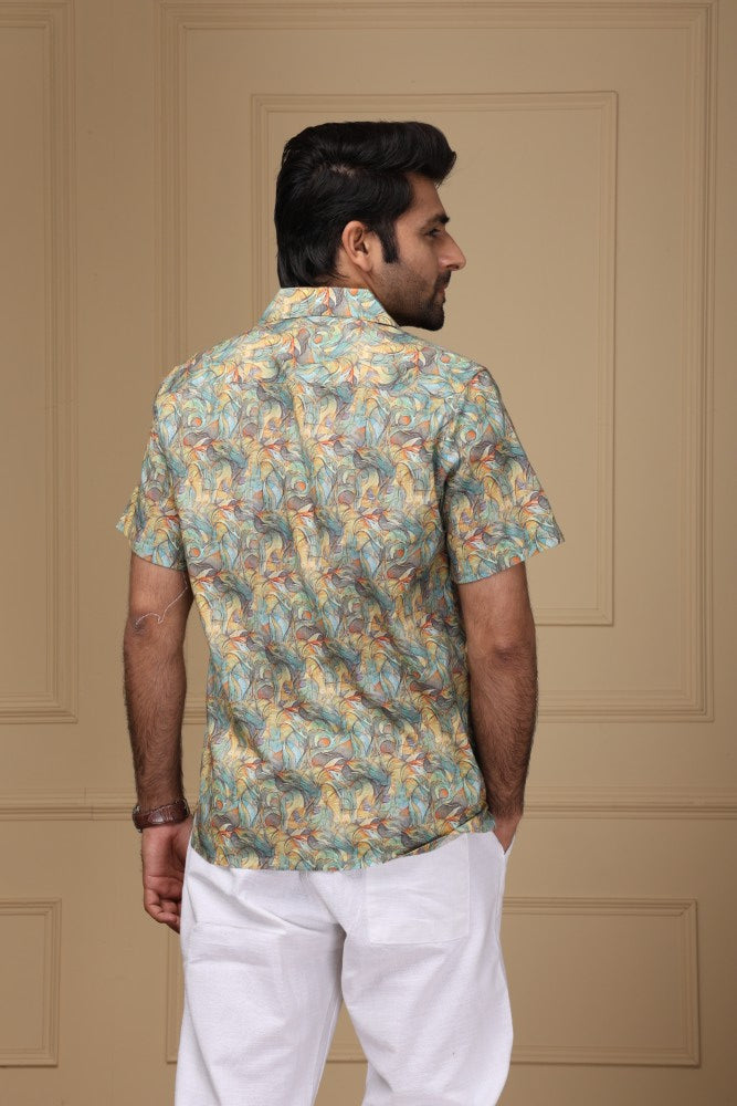 Multi AOP Linen Rich Shirt
